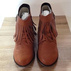 Comfort Western Fringe Bootie
